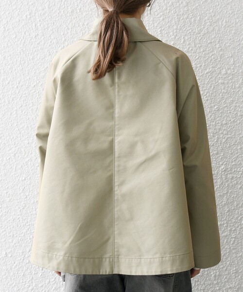 SHIPS any:〈手洗い可能〉シャンブレー Aライン フレア ショート