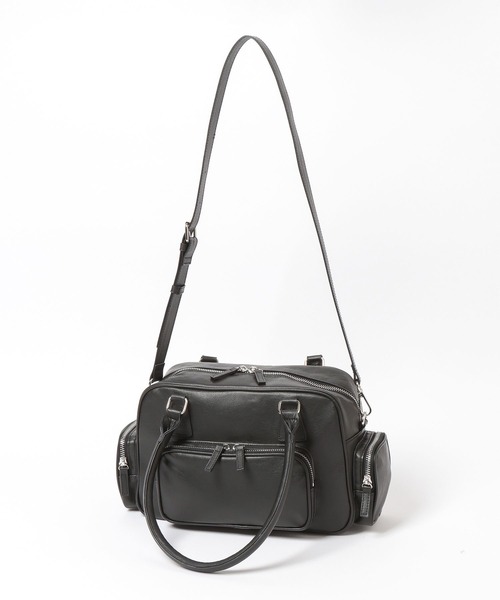 LOWRYS FARM（ローリーズファーム）の「ポケットボストンＢＡＧ　634373（ボストンバッグ・レディース・ブラック/ブラウン・FREE）」の5枚目の写真