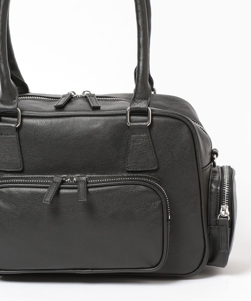 LOWRYS FARM（ローリーズファーム）の「ポケットボストンＢＡＧ　634373（ボストンバッグ・レディース・ブラック/ブラウン・FREE）」の6枚目の写真