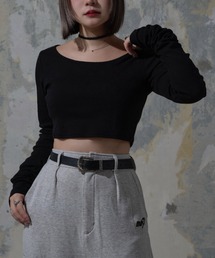 Mavie..7 | 【Mavie..7】カップ付インナーロンT(Tシャツ/カットソー)