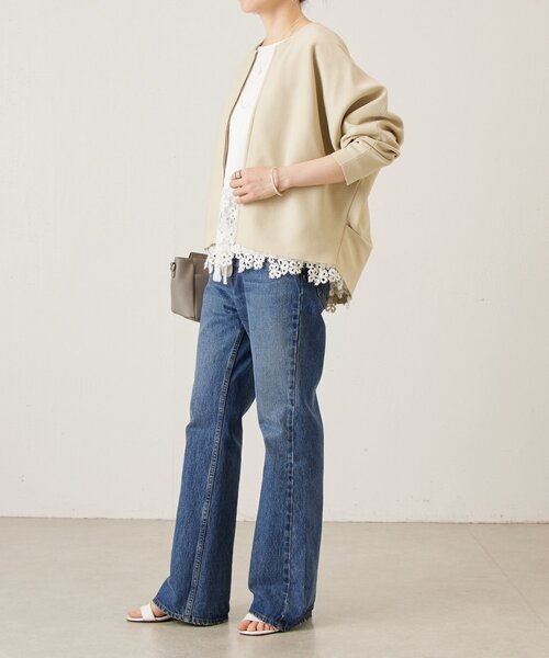 裾レースカットソー（Tシャツ/カットソー）｜BEARDSLEY（ビアズリー