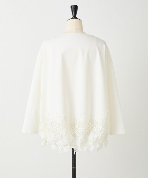 BEARDSLEY（ビアズリー）の「裾レースカットソー（Tシャツ/カットソー・レディース・アイボリー/ブラック・FREE）」の13枚目の写真