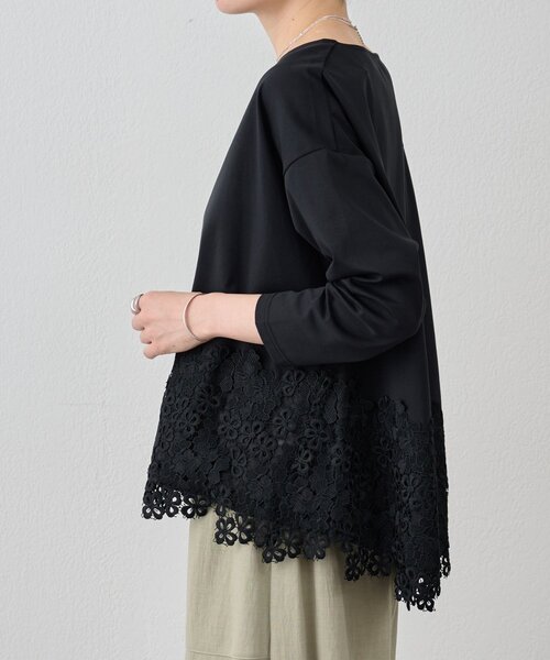 裾レースカットソー（Tシャツ/カットソー）｜BEARDSLEY（ビアズリー