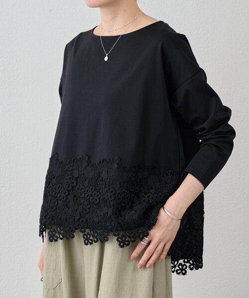 裾レースカットソー（Tシャツ/カットソー）｜BEARDSLEY（ビアズリー