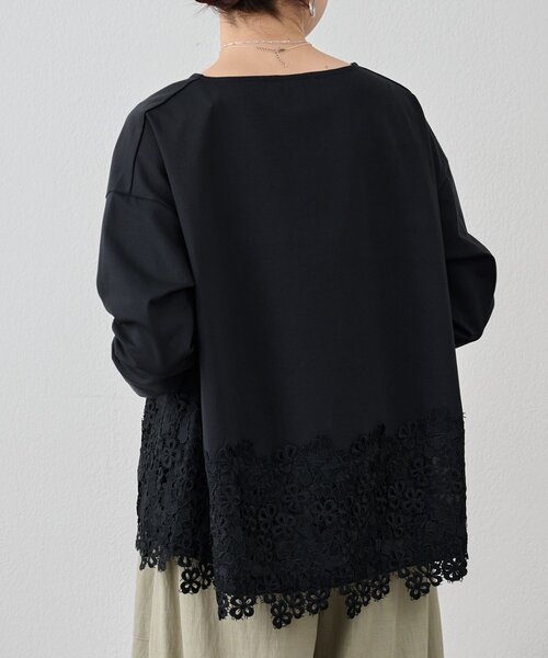 裾レースカットソー（Tシャツ/カットソー）｜BEARDSLEY（ビアズリー