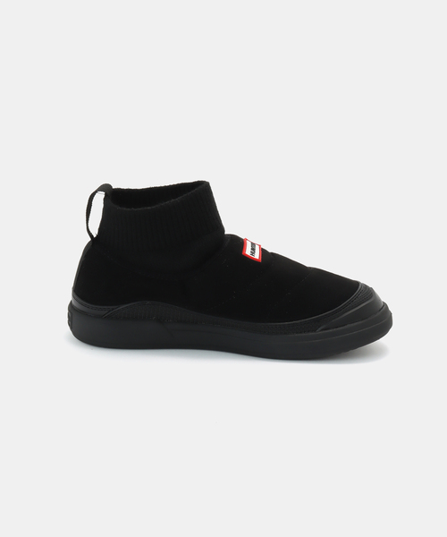 HUNTER（ハンター）の「HUNTER/ハンター SUEDE KNITTED CUFFBOOTS（ブーツ・レディース・ブラック・25cm/24cm/23cm）」の4枚目の写真