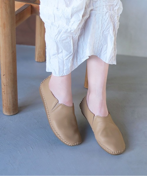 enchanted(エンチャンテッド)の「ソフトフィットスリッポンフラットシューズ(スリッポン・レディース・アイボリー/シルバー/ブラック/ベージュ・23/22.5/25/24.5/24/23.5)」の3枚目の写真