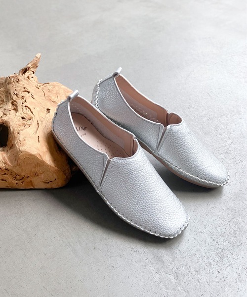 enchanted(エンチャンテッド)の「ソフトフィットスリッポンフラットシューズ(スリッポン・レディース・アイボリー/シルバー/ブラック/ベージュ・23/22.5/25/24.5/24/23.5)」の4枚目の写真