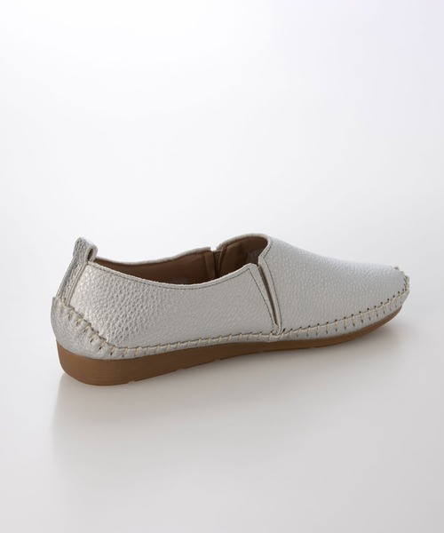 enchanted(エンチャンテッド)の「ソフトフィットスリッポンフラットシューズ(スリッポン・レディース・アイボリー/シルバー/ブラック/ベージュ・23/22.5/25/24.5/24/23.5)」の6枚目の写真