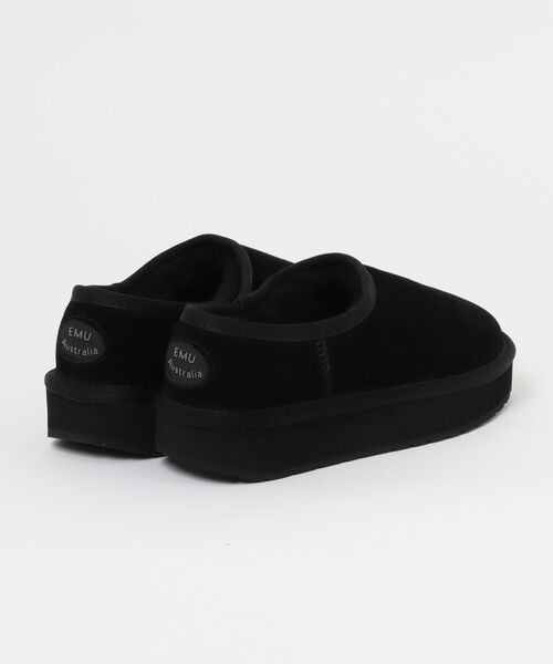 EMU Australia(エミューオーストラリア)の「PLATFORM PICO WOOL / 厚底ムートンスリッポン(スリッポン・レディース・ブラック/チャコール/ブラウン・7/8/6)」の4枚目の写真