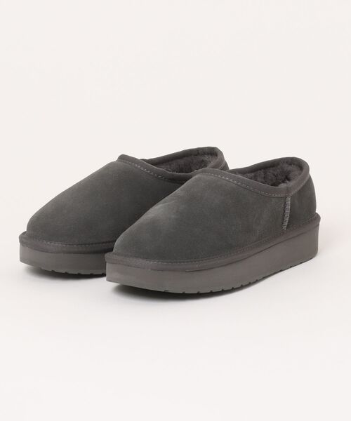 EMU Australia(エミューオーストラリア)の「PLATFORM PICO WOOL / 厚底ムートンスリッポン(スリッポン・レディース・ブラック/チャコール/ブラウン・7/8/6)」の9枚目の写真