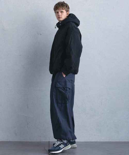 +phenix(プラスフェニックス)の「【WEB・直営店限定】+phenix(プラスフェニックス)PADDED HOODED JACKET パデッド フーデッド ジャケット(その他アウター・メンズ・グレー/ブラック・M/L)」の8枚目の写真