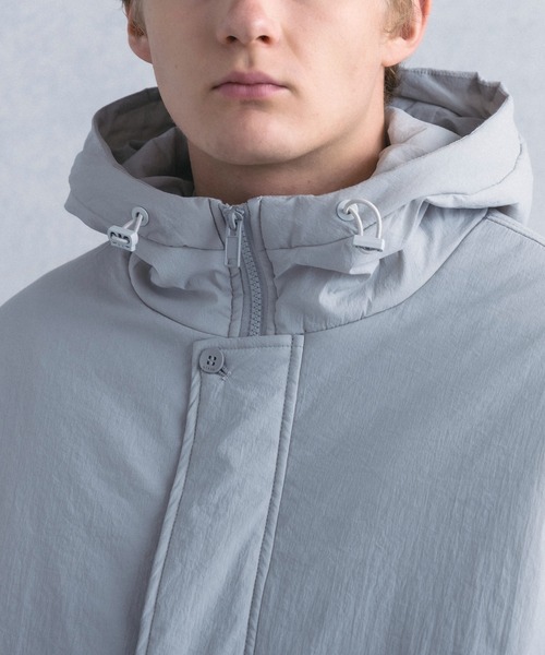 +phenix(プラスフェニックス)の「【WEB・直営店限定】+phenix(プラスフェニックス)PADDED HOODED JACKET パデッド フーデッド ジャケット(その他アウター・メンズ・グレー/ブラック・M/L)」の19枚目の写真