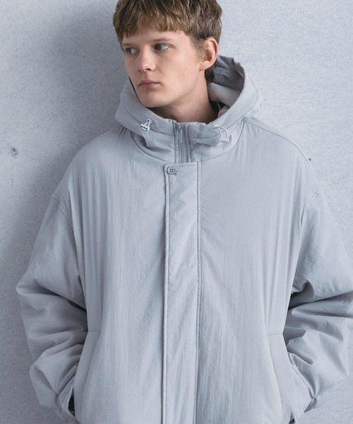 +phenix(プラスフェニックス)の「【WEB・直営店限定】+phenix(プラスフェニックス)PADDED HOODED JACKET パデッド フーデッド ジャケット(その他アウター・メンズ・グレー/ブラック・M/L)」の22枚目の写真