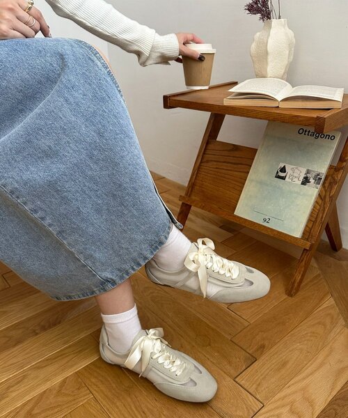 DISCOAT(ディスコート)の「シアーバレエスニーカー(スニーカー・レディース・アイボリー/ブラック・LARGE/MEDIUM)」の9枚目の写真