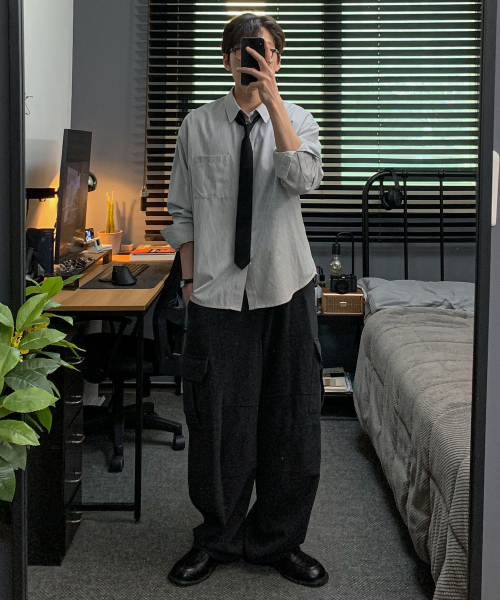 ROTEMBER(ローテンバー)の「オーディナリークロップストライプシャツ【WHITE】(シャツ/ブラウス・メンズ・その他・SMALL/MEDIUM/LARGE/X-LARGE)」の5枚目の写真