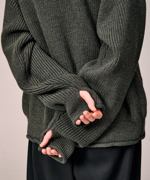 WETTEMPT（ウィテンプト）の「SHOULDER BUTTON RIB KNIT / ショルダー 
