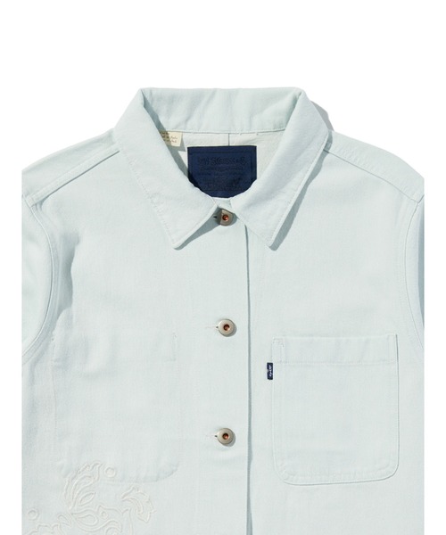 Levi's（リーバイス）の「Levi's/リーバイス BLUETAB(TM) EMBROIDERED BANDIT トラッカージャケット（デニムジャケット・レディース・インディゴブルー・M/S/XS）」の11枚目の写真