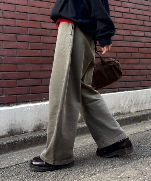 CIAOPANIC TYPY（チャオパニックティピー）の「【UNISEX】ピグメント裏毛スウェットカーブパンツ（その他パンツ・レディース・チャコールグレー/ピンク/ベージュ・MEDIUM/LARGE）」の7枚目の写真