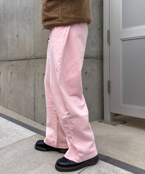 CIAOPANIC TYPY（チャオパニックティピー）の「【UNISEX】ピグメント裏毛スウェットカーブパンツ（その他パンツ・レディース・チャコールグレー/ピンク/ベージュ・MEDIUM/LARGE）」の18枚目の写真