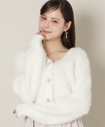 WILLSELECTION | 【New Year's Item】Vネックラメフェザーカーディガン(カーディガン/ボレロ)