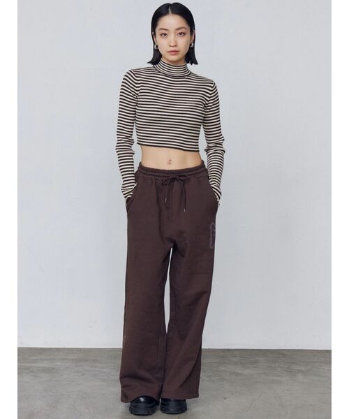 EMODA（エモダ）の「リボングラフィックスウェットパンツ（スウェットパンツ・レディース・ブラウン/グレー・MEDIUM/SMALL）」の15枚目の写真