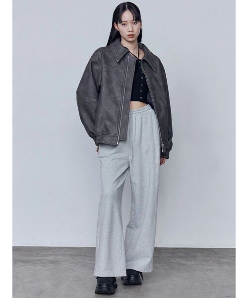 EMODA（エモダ）の「リボングラフィックスウェットパンツ（スウェットパンツ・レディース・ブラウン/グレー・MEDIUM/SMALL）」の20枚目の写真