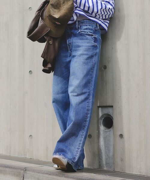 le.coeur blanc（ルクールブラン）の「HealthyDENIMヘルシーデニムPinkPepper（デニムパンツ・レディース・ネイビー/ブルー・38/36）」の12枚目の写真