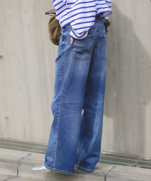 le.coeur blanc（ルクールブラン）の「HealthyDENIMヘルシーデニムPinkPepper（デニムパンツ・レディース・ネイビー/ブルー・38/36）」の15枚目の写真