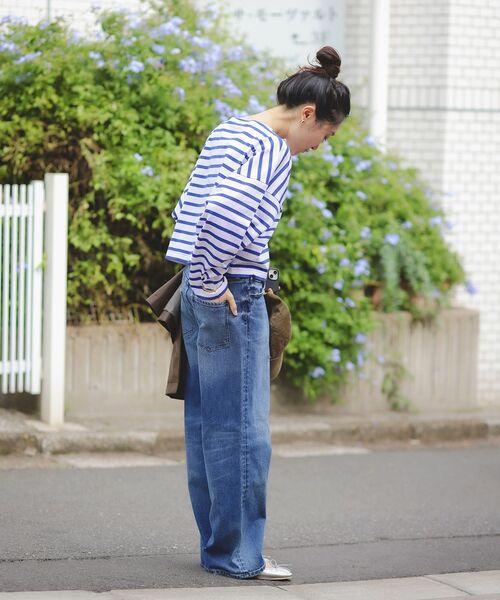 le.coeur blanc（ルクールブラン）の「HealthyDENIMヘルシーデニムPinkPepper（デニムパンツ・レディース・ネイビー/ブルー・38/36）」の19枚目の写真