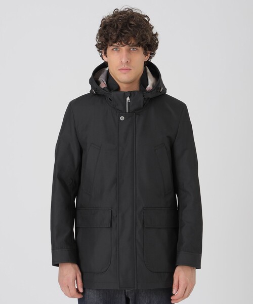 BLACK LABEL CRESTBRIDGE（ブラックレーベル・クレストブリッジ）の「シャドーチェックメモリーホースライディングパーカー（ブルゾン・メンズ・ネイビー/ブラック・M/L）」の4枚目の写真