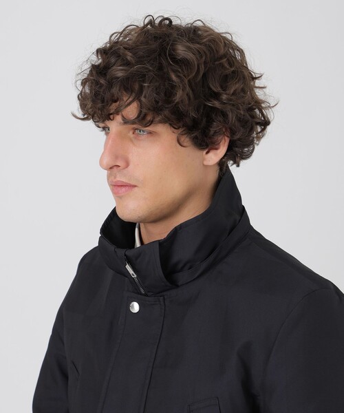BLACK LABEL CRESTBRIDGE（ブラックレーベル・クレストブリッジ）の「シャドーチェックメモリーホースライディングパーカー（ブルゾン・メンズ・ネイビー/ブラック・M/L）」の15枚目の写真