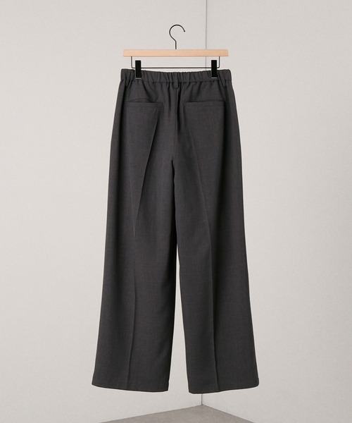 Alfred Alex（アルフレッドアレックス）の「【Alfred Alex】ウールライク 2タック ストレート バギースラックス【セットアップ対応】（スラックス・メンズ・ブラック系/スミクロ/スモークグレー/グレー・L/M/S）」の21枚目の写真