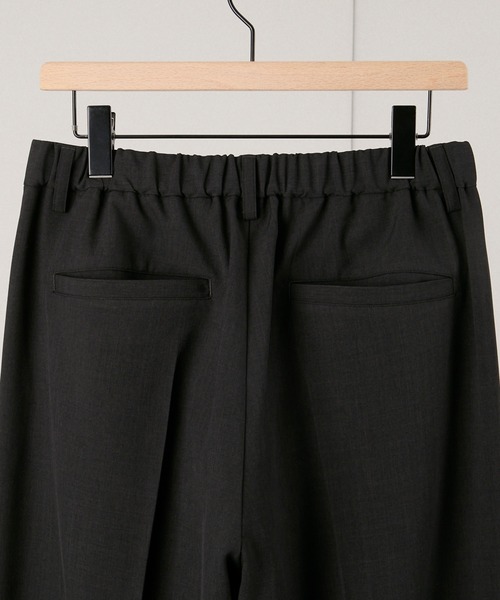 Alfred Alex（アルフレッドアレックス）の「【Alfred Alex】ウールライク 2タック ストレート バギースラックス【セットアップ対応】（スラックス・メンズ・ブラック系/スミクロ/スモークグレー/グレー・L/M/S）」の10枚目の写真