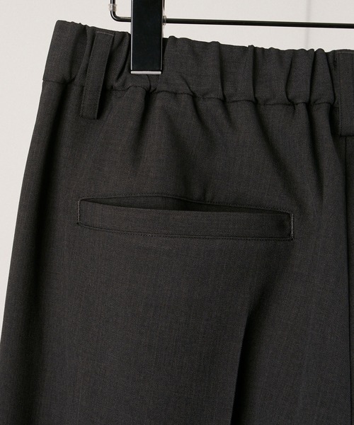 Alfred Alex（アルフレッドアレックス）の「【Alfred Alex】ウールライク 2タック ストレート バギースラックス【セットアップ対応】（スラックス・メンズ・ブラック系/スミクロ/スモークグレー/グレー・L/M/S）」の14枚目の写真
