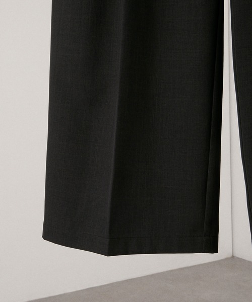 Alfred Alex（アルフレッドアレックス）の「【Alfred Alex】ウールライク 2タック ストレート バギースラックス【セットアップ対応】（スラックス・メンズ・ブラック系/スミクロ/スモークグレー/グレー・L/M/S）」の15枚目の写真