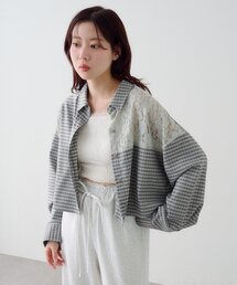 Kastane | 【S.Mサイズ展開/WEB先行】パッチワークレースシャツ(シャツ/ブラウス)