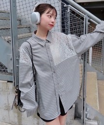 Kastane | 【S.Mサイズ展開】パッチワークレースシャツ(シャツ/ブラウス)