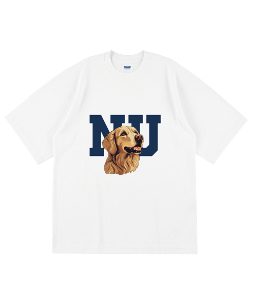 NTET(エンティーイーティー)の「NUリトリーバー オーバーサイズ 半袖Tシャツ ホワイト(Tシャツ/カットソー・メンズ・その他・S/M/L/XL)」の1枚目の写真