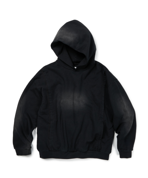 H.B TAPE WASHED HOODIE (BLACK)