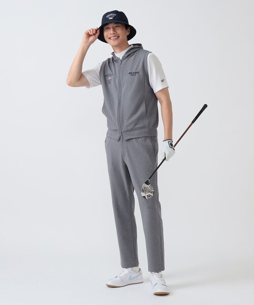 BEAMS GOLF(ビームスゴルフ)の「PURPLE LABEL / ライトサルエル ジャージ パンツ(吸水速乾・UVカット)(その他パンツ・メンズ・グレー/ネイビー・44/52/50/48/46)」の4枚目の写真