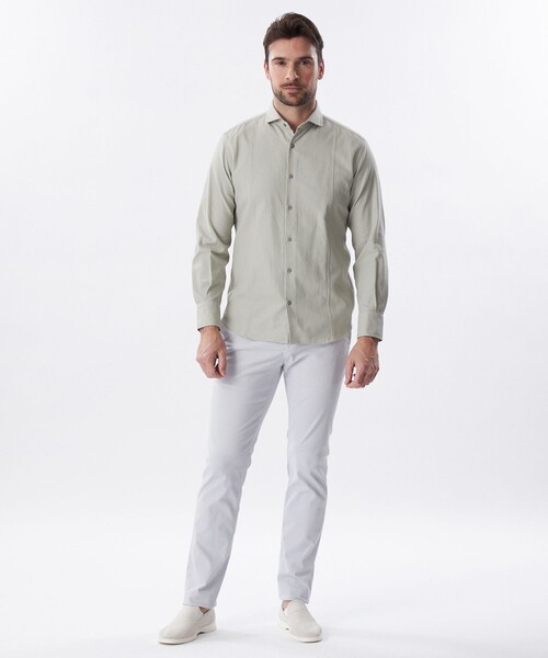 EPOCA UOMO(エポカウォモ)の「ドビーストレッチシャツ(シャツ/ブラウス・メンズ・ダークネイビー/ブルー系その他4/ライトグレー・48/46)」の11枚目の写真