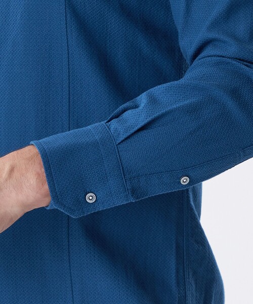 EPOCA UOMO(エポカウォモ)の「ドビーストレッチシャツ(シャツ/ブラウス・メンズ・ダークネイビー/ブルー系その他4/ライトグレー・48/46)」の6枚目の写真