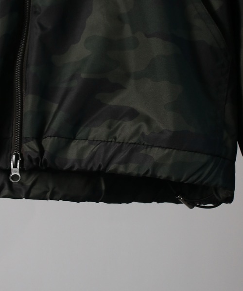 NYLAUS(ナイラス)の「【NYS】2026新作 総柄 ジップアップ マウンテンパーカー ダブルジップブルゾン(ブルゾン・メンズ・ブラック/カモフラージュ/レオパード・L/M/S)」の21枚目の写真