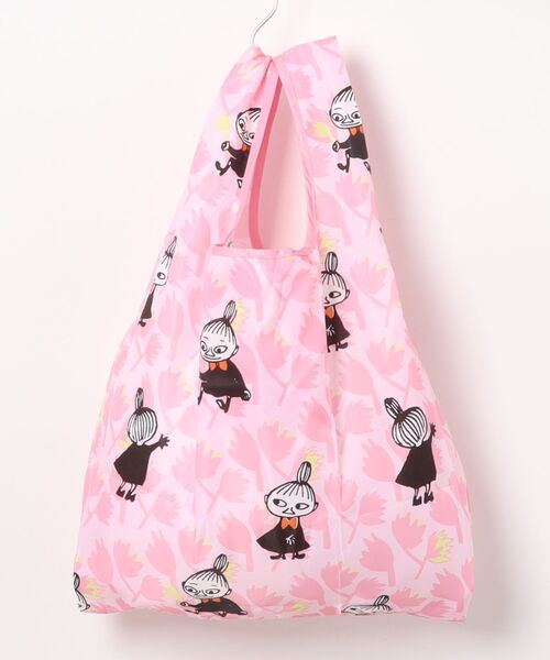MOOMIN(ムーミン)の「【 MOOMIN 】 マルシェショッピングバッグ ミイ お花 26S1(エコバッグ/サブバッグ・レディース・ライトピンク・FREE)」の2枚目の写真