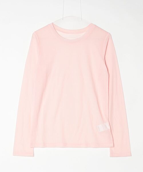 ROSE BUD(ローズバッド)の「SHEER L/S TEE(Tシャツ/カットソー・レディース・ピンク/ブラック/ホワイト・ONE SIZE)」の3枚目の写真