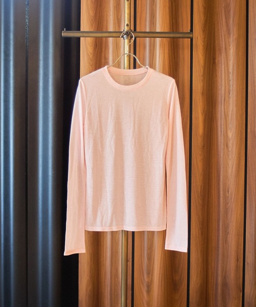 ROSE BUD(ローズバッド)の「SHEER L/S TEE(Tシャツ/カットソー・レディース・ピンク/ブラック/ホワイト・ONE SIZE)」の3枚目の写真