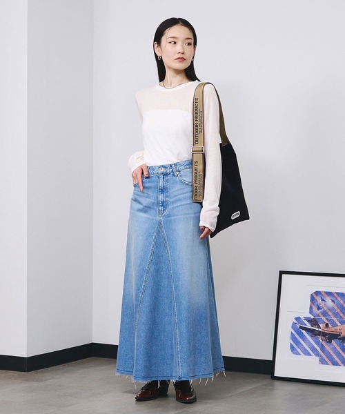 ROSE BUD(ローズバッド)の「SHEER L/S TEE(Tシャツ/カットソー・レディース・ピンク/ブラック/ホワイト・ONE SIZE)」の9枚目の写真