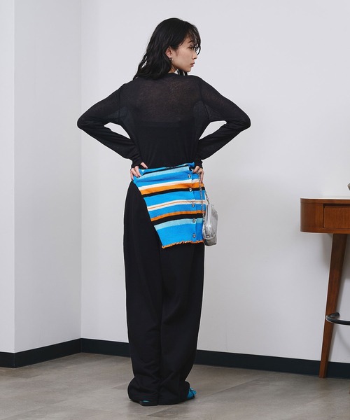 ROSE BUD(ローズバッド)の「SHEER L/S TEE(Tシャツ/カットソー・レディース・ピンク/ブラック/ホワイト・ONE SIZE)」の20枚目の写真