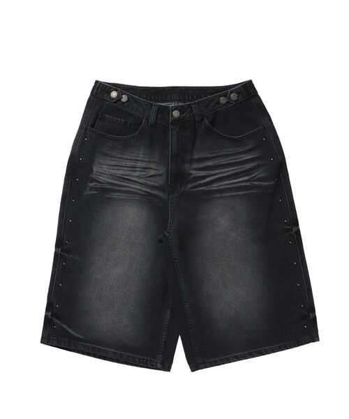 SEQUENZ(シークエンズ)の「※WEB限定 / ヴィンテージ加工 / スタッズデニムショートパンツ / sqnz washed denim shorts(その他パンツ・メンズ・ライトブルー/ブラック/グレー・SMALL/LARGE/MEDIUM)」の22枚目の写真
